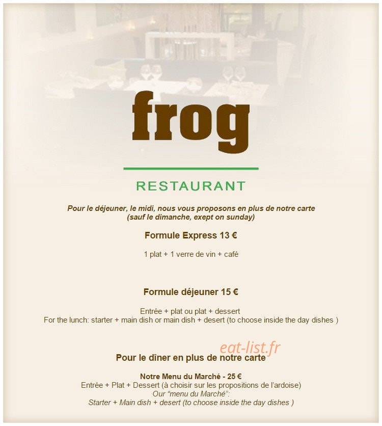 Le Frog — carte page 3