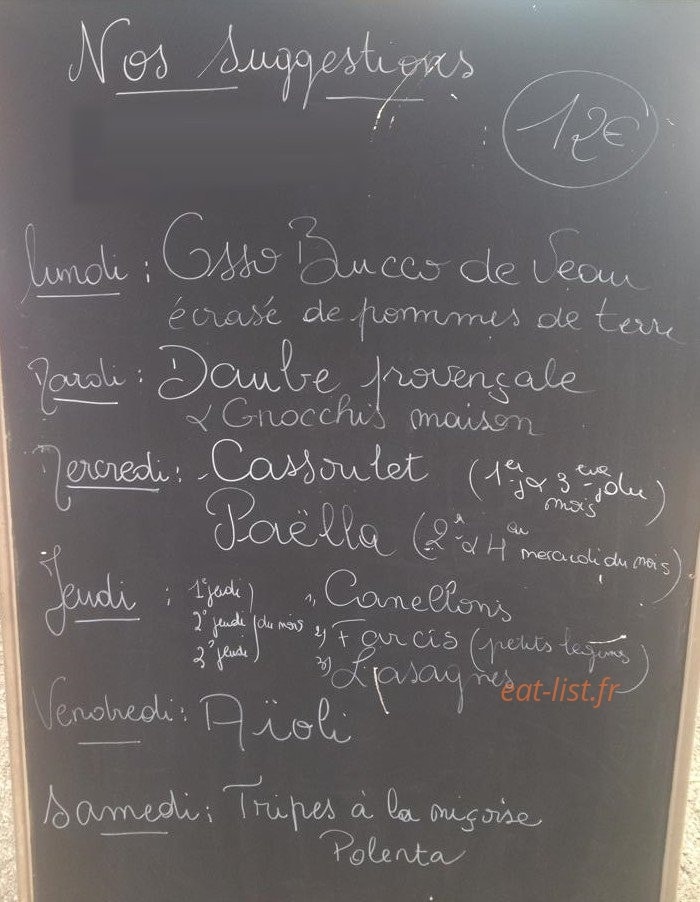 Le Grain de Sel — carte page 1