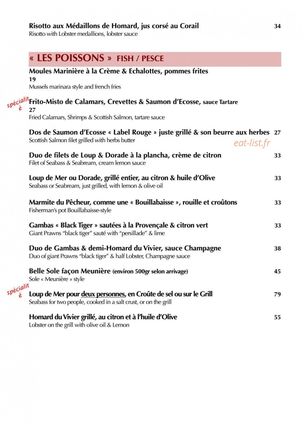 Le Koudou — carte page 3