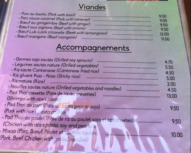 Le Lotus — carte page 2