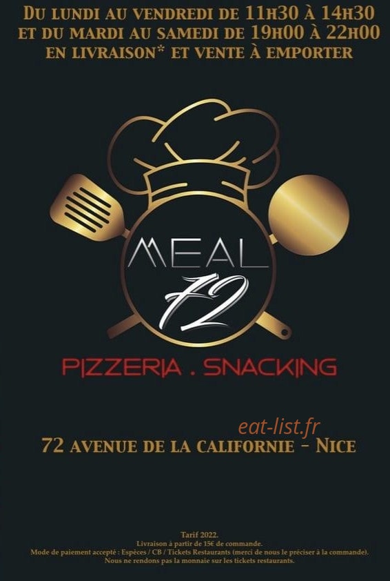 Le Meal 72 — carte page 1