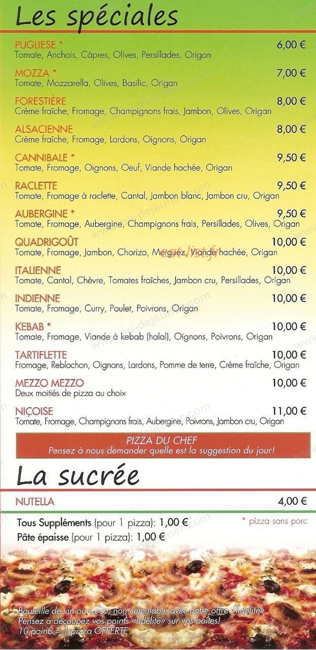 Le Napoléon — carte page 3