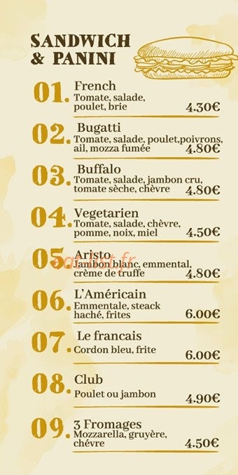 Le P'tit Mesclun — carte page 2