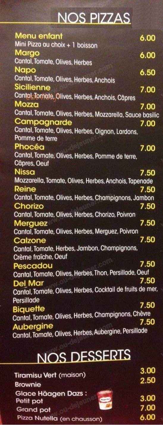 Le Pointu — carte page 1