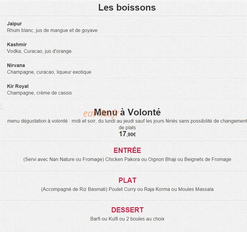 Le Raja — carte page 8