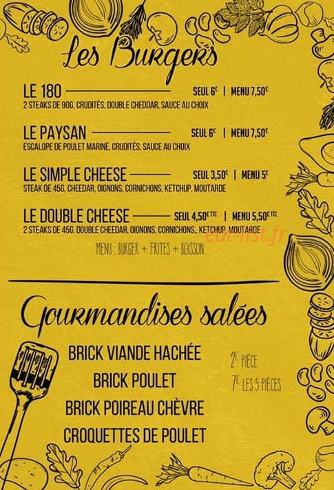 Le Roulé Gourmand — carte page 3