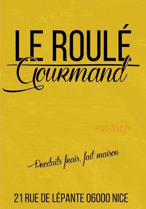 Le Roulé Gourmand — carte page 1