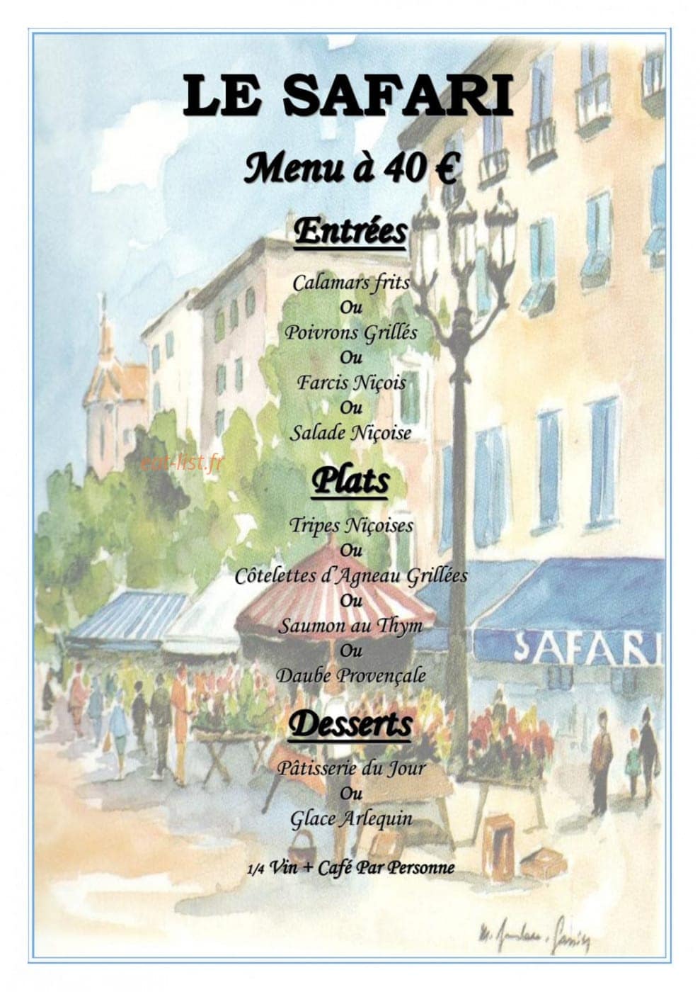 Le Safari — carte page 7