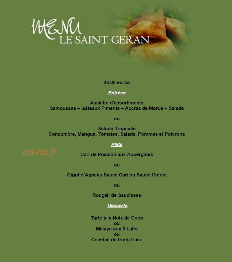 Le Saint Geran — carte page 2