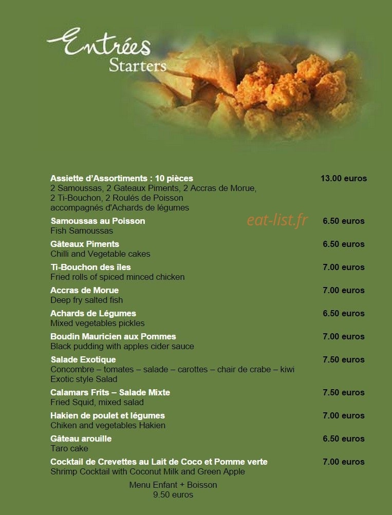 Le Saint Geran — carte page 1