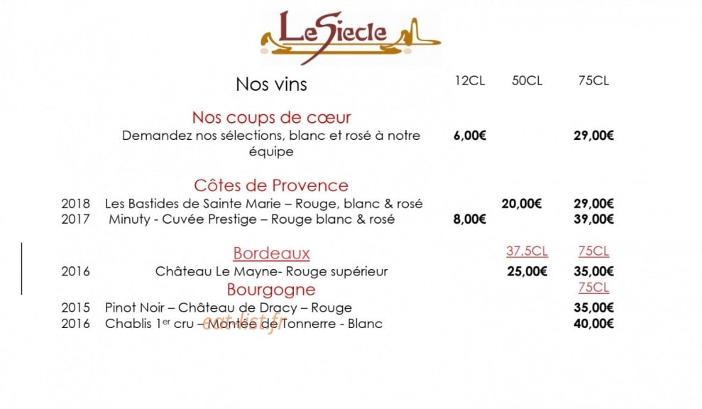 Le Siècle — carte page 4