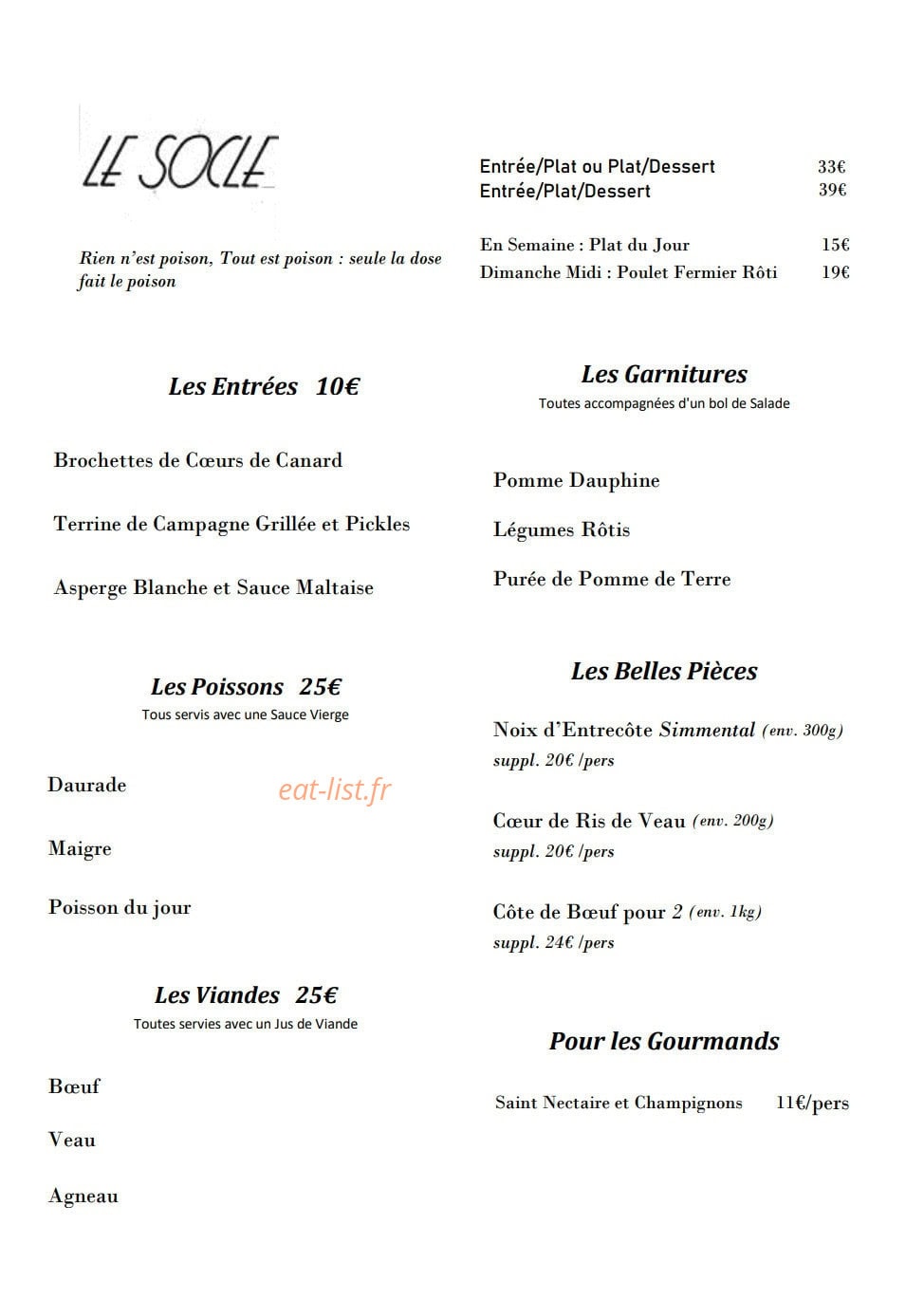 Le Socle — carte page 1