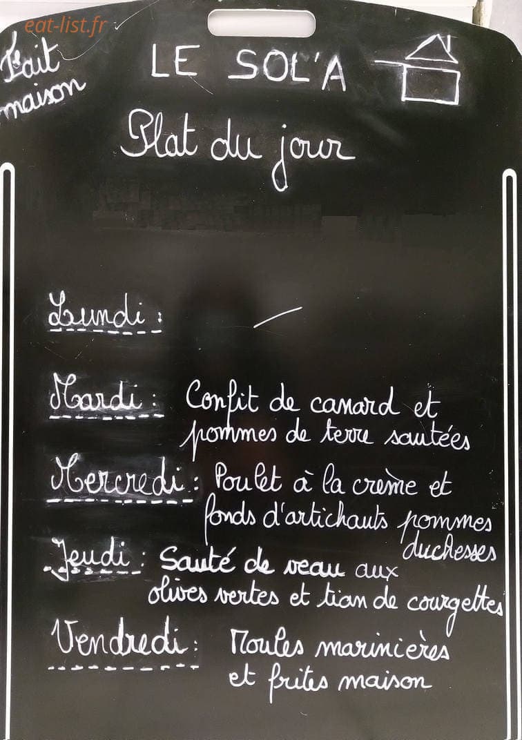Le sol'a — carte page 1