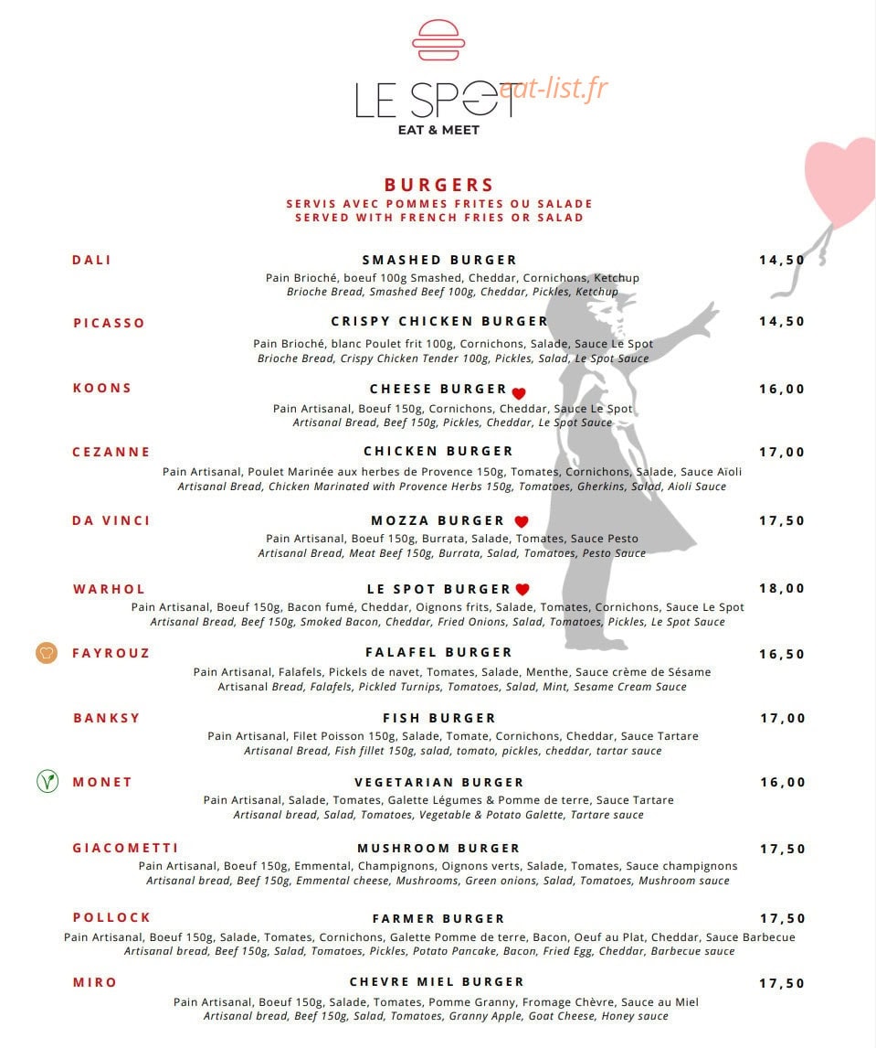 Le Spot — carte page 1
