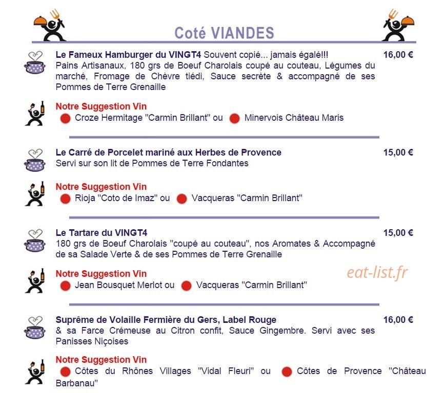 Le Vingt4 — carte page 2
