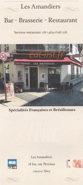 Les Amandiers — carte page 1
