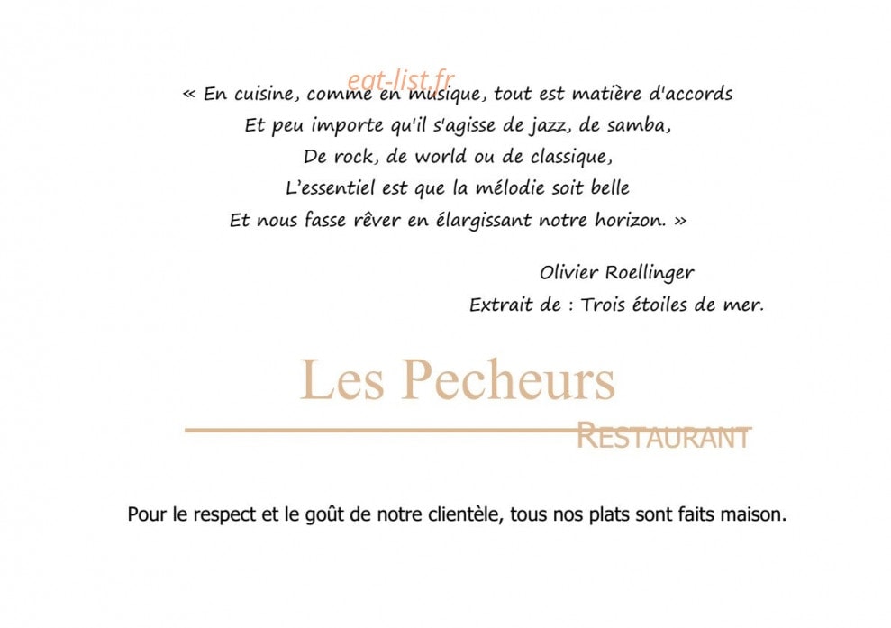 Les pecheurs — carte page 1