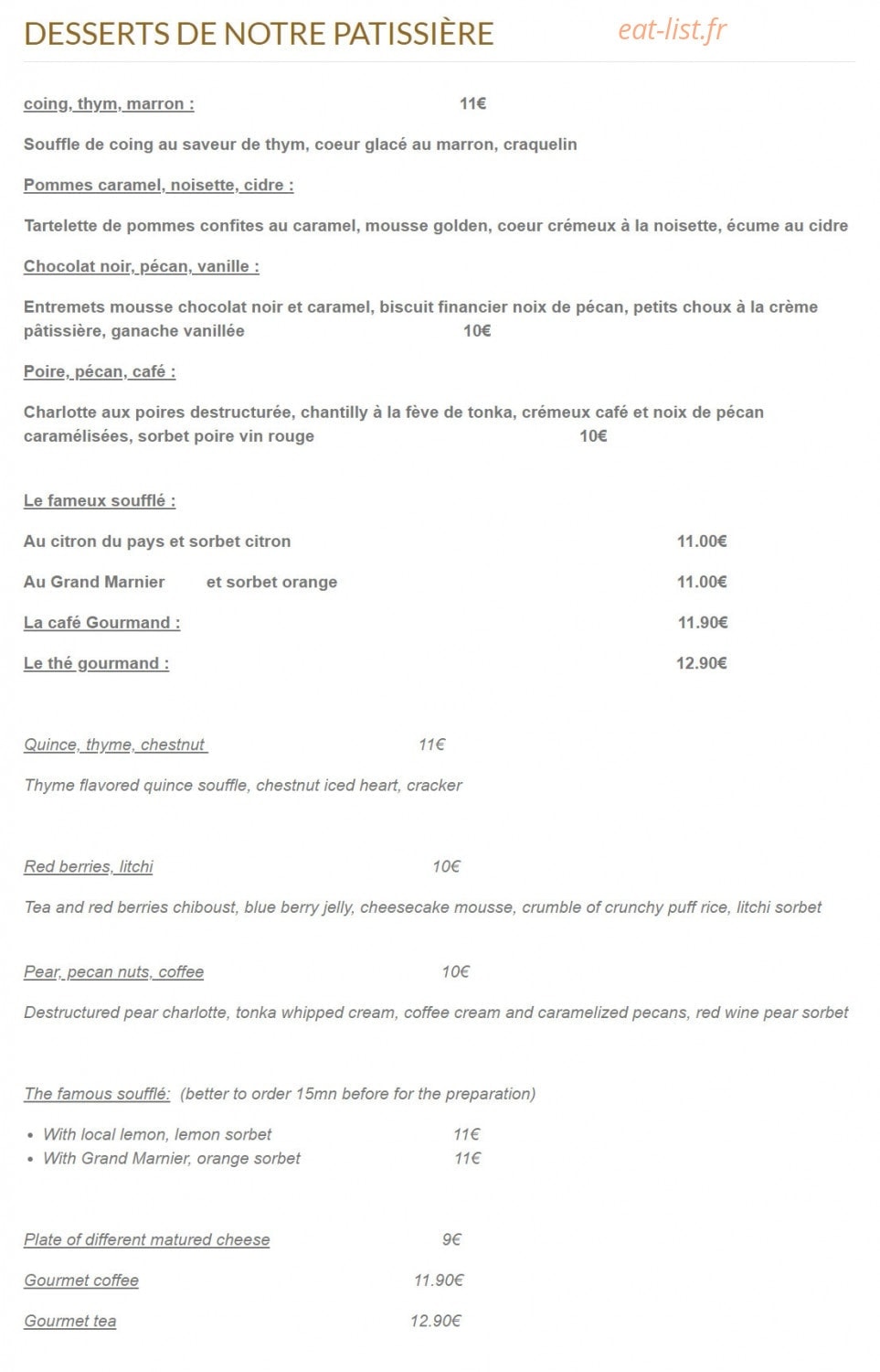 Les sens — carte page 4