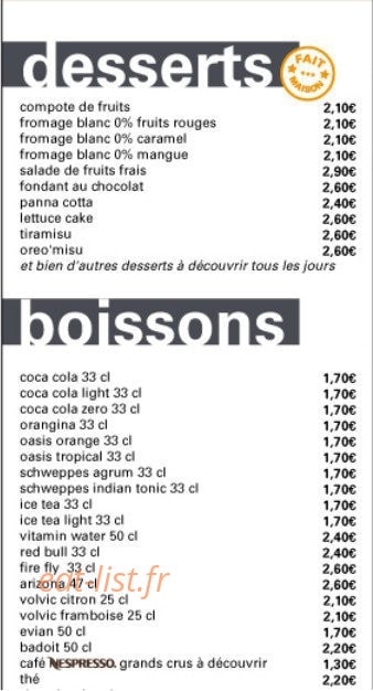 Lettuce and Co — carte page 4
