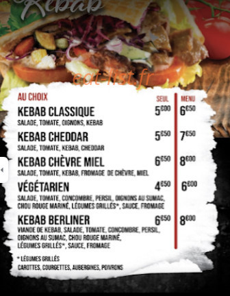 Lil’s Food — carte page 1