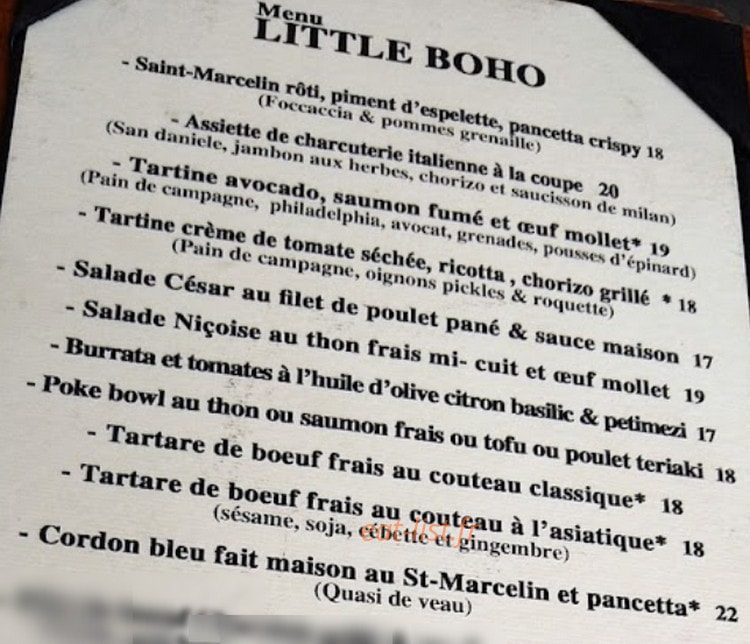 Little Boho — carte page 1