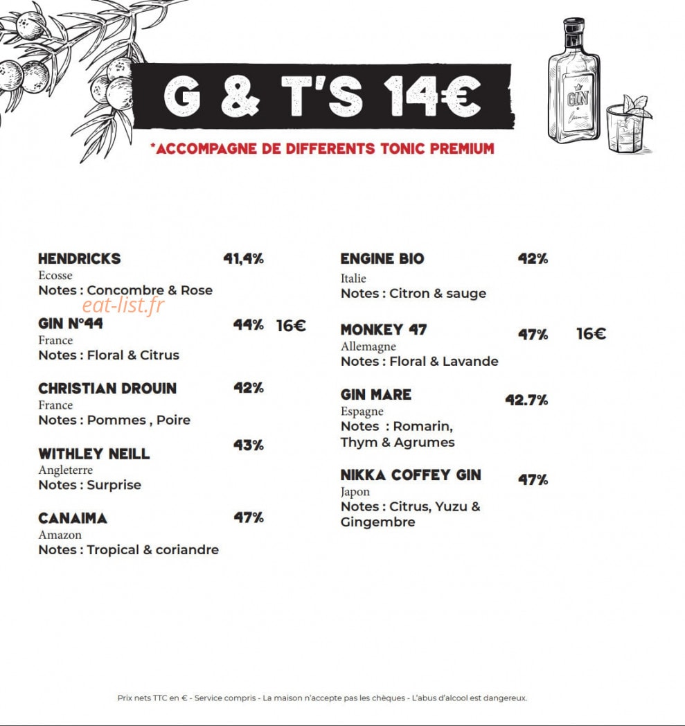 Loka Bar Kitchen — carte page 3