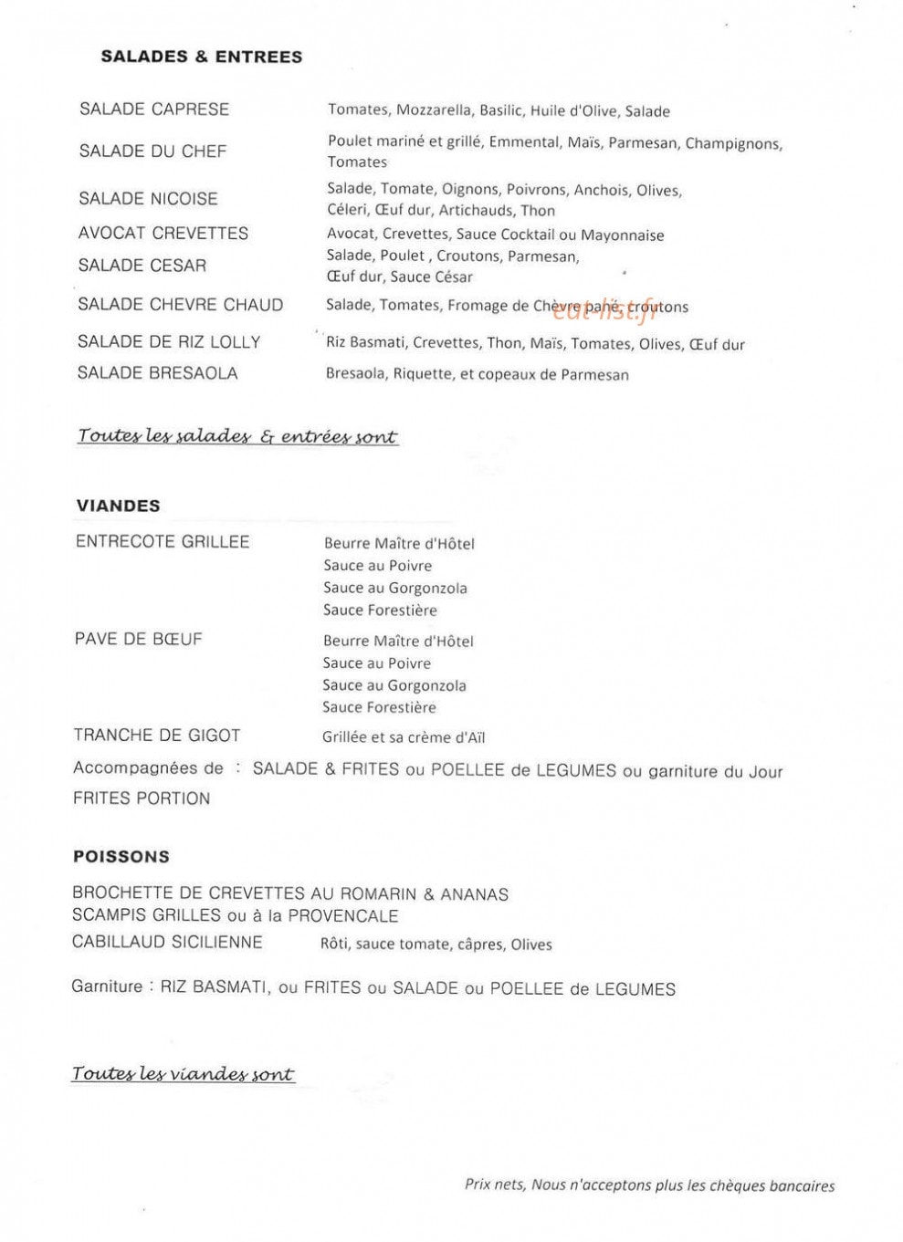 Lolly Pizza — carte page 3