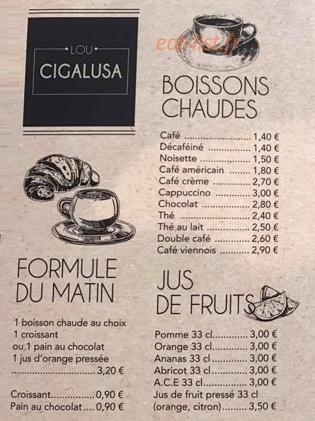 Lou Cigalusa — carte page 1