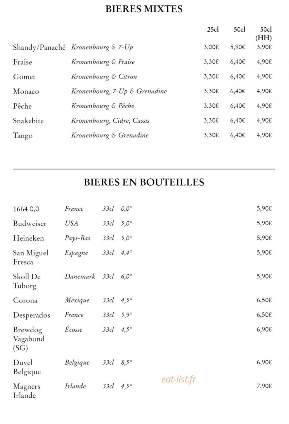 Ma Nolan's — carte page 15