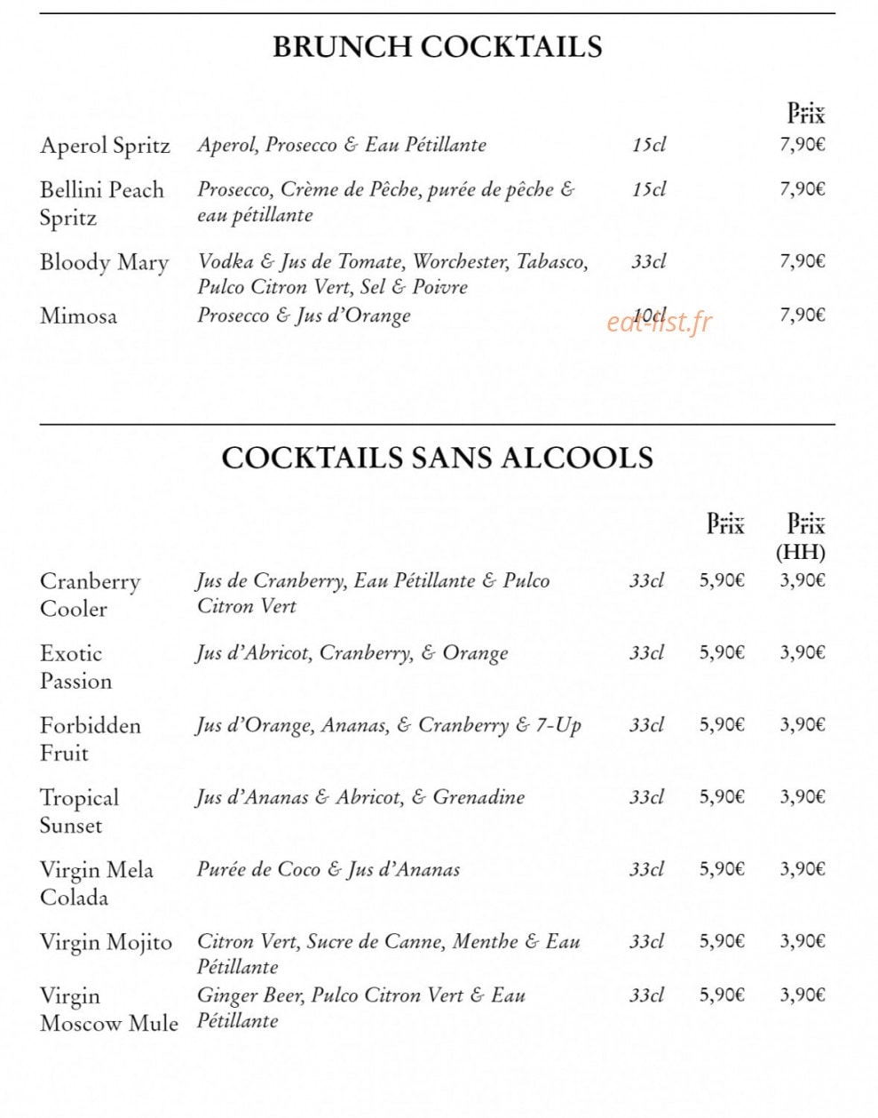 Ma Nolan's — carte page 11