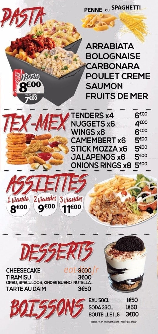 Mad Pizza — carte page 6