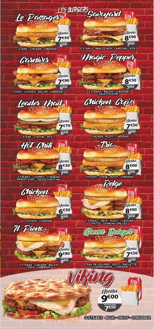 Mad Pizza — carte page 3