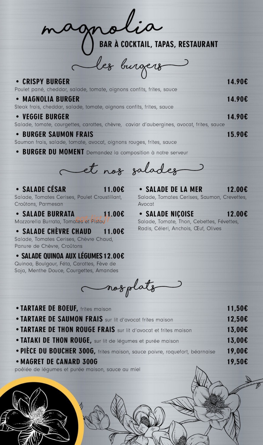 Magnolia — carte page 6