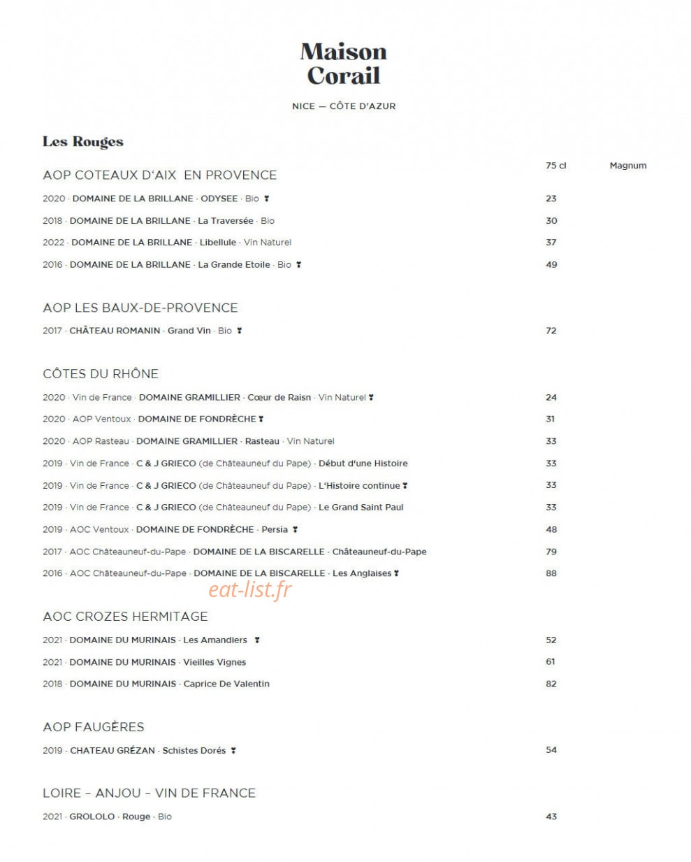 Maison Corail — carte page 6
