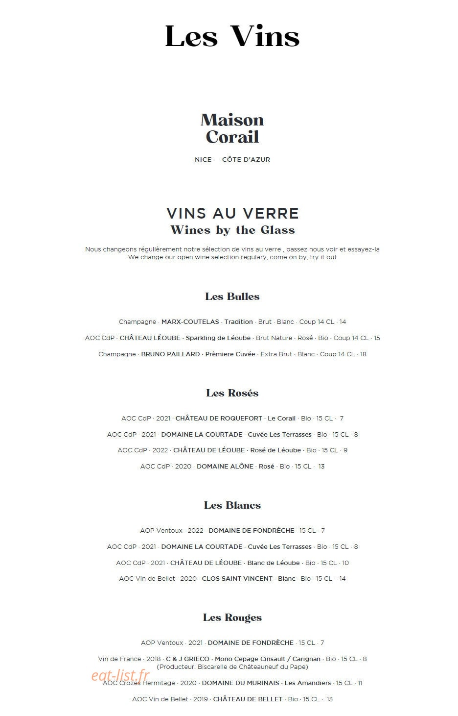 Maison Corail — carte page 2