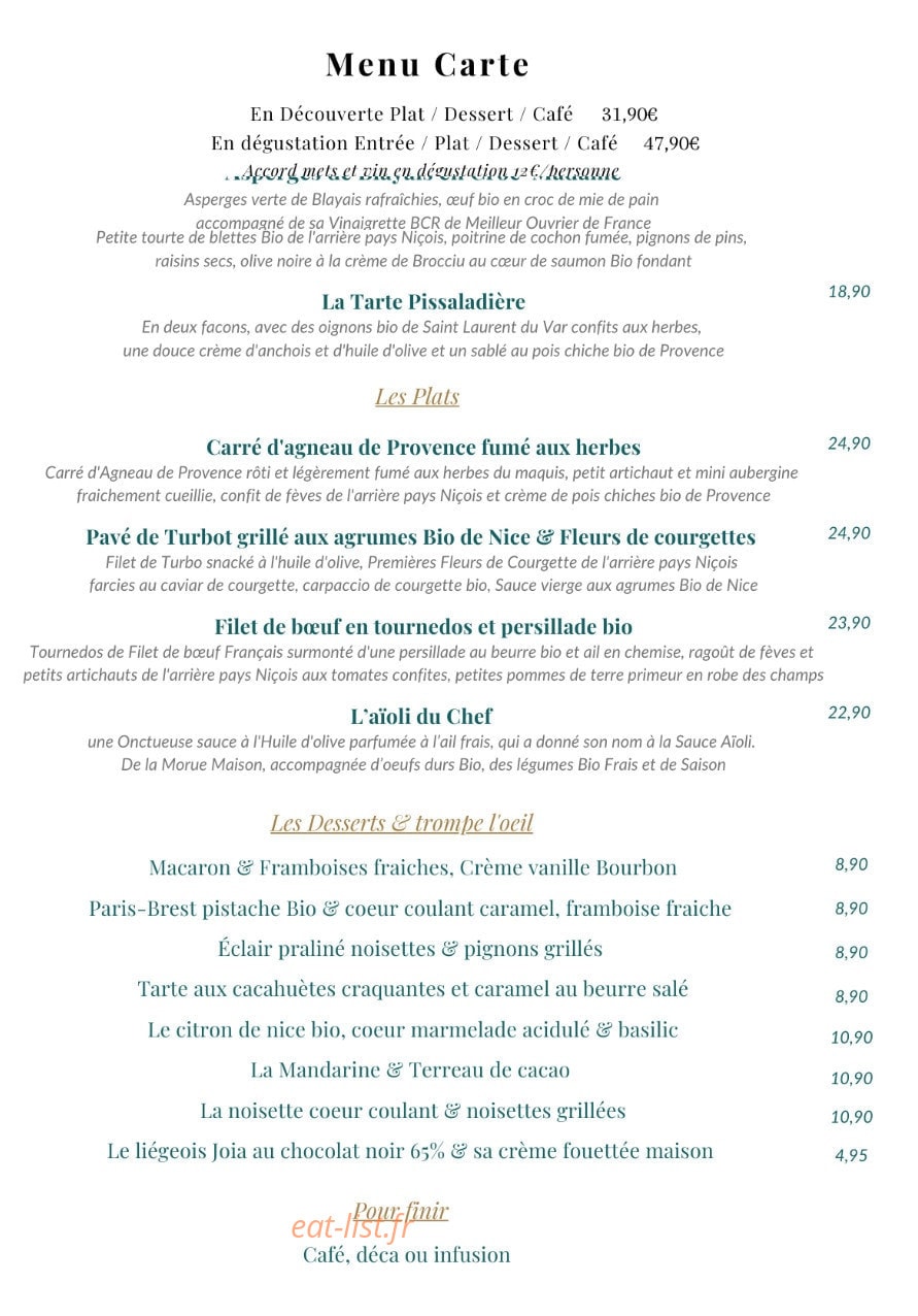 Maison Joia — carte page 1