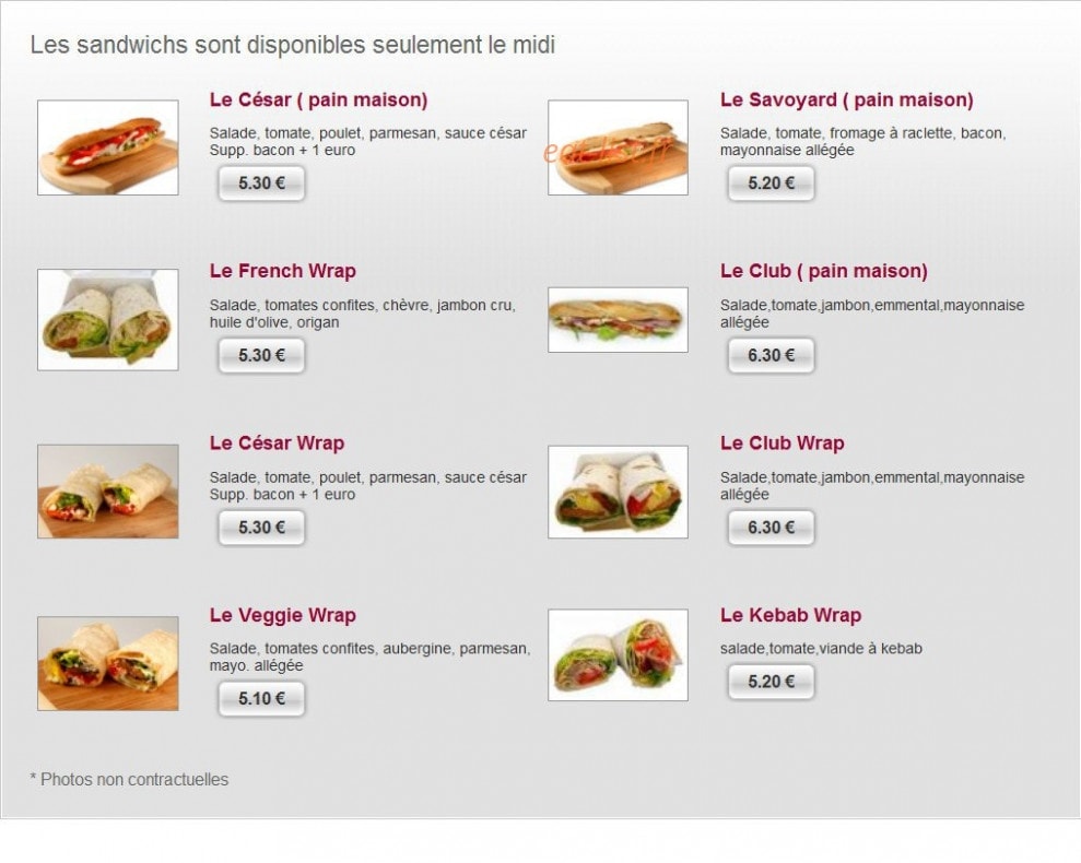 Mambo Pizza — carte page 9