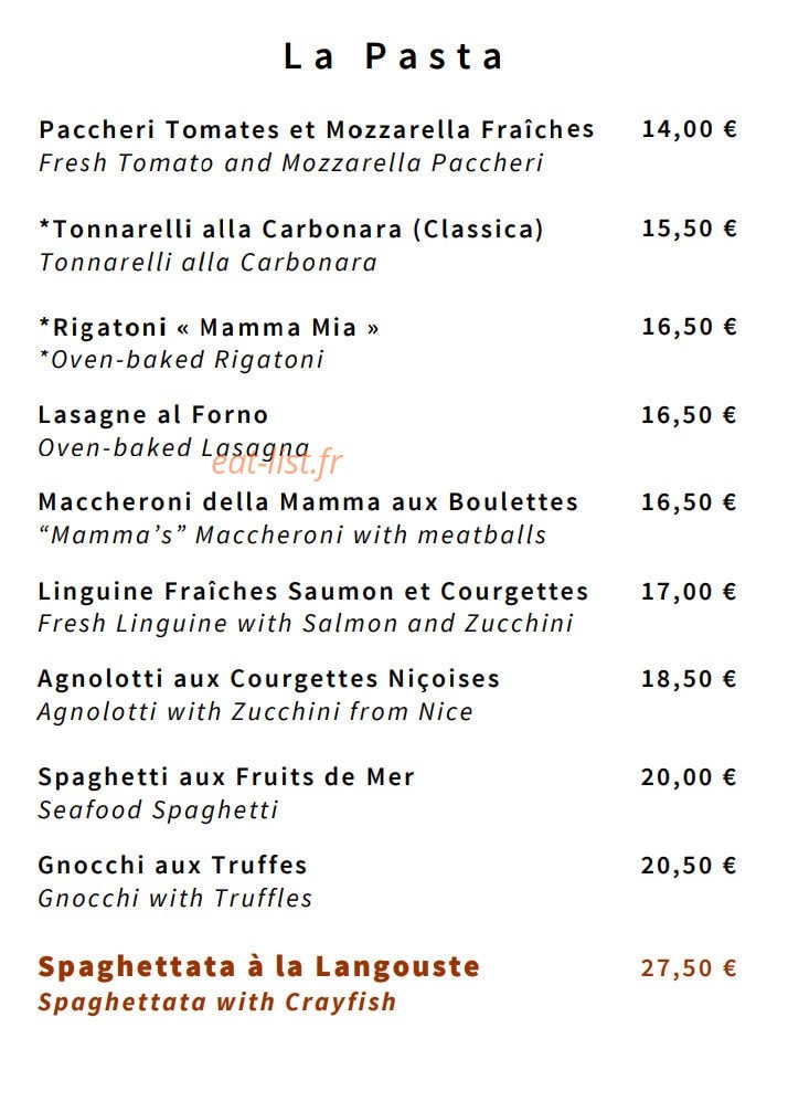 Mamma Mia Saleya — carte page 3