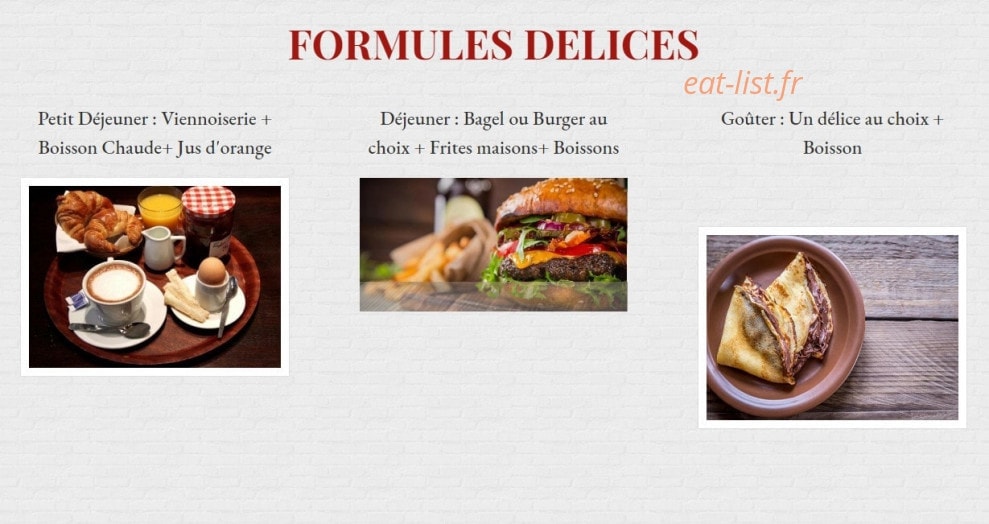 Manhattan Délices — carte page 1