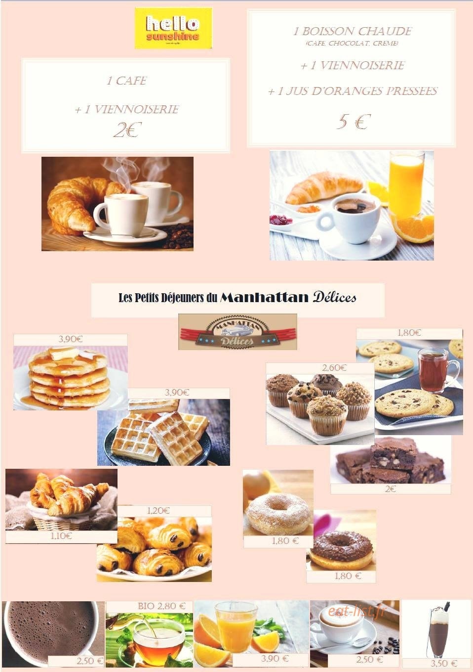 Manhattan Délices — carte page 3