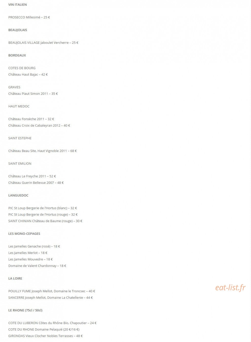 Marcel Bistro chic — carte page 3