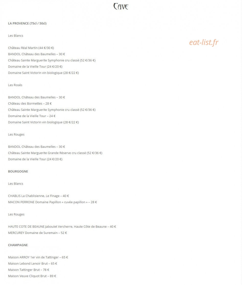 Marcel Bistro chic — carte page 2