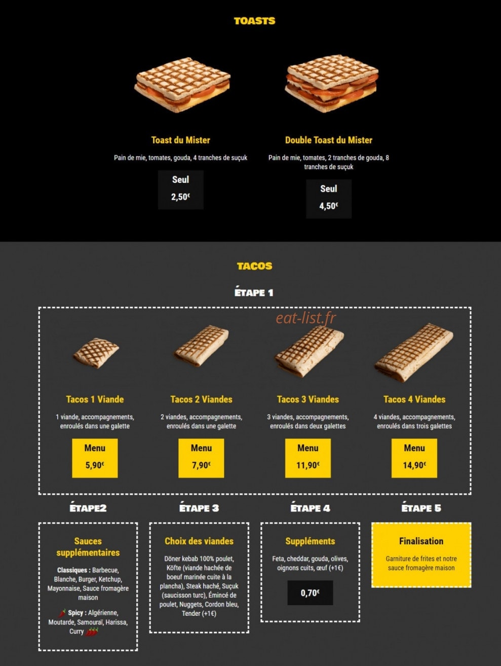 Mister Döner — carte page 3