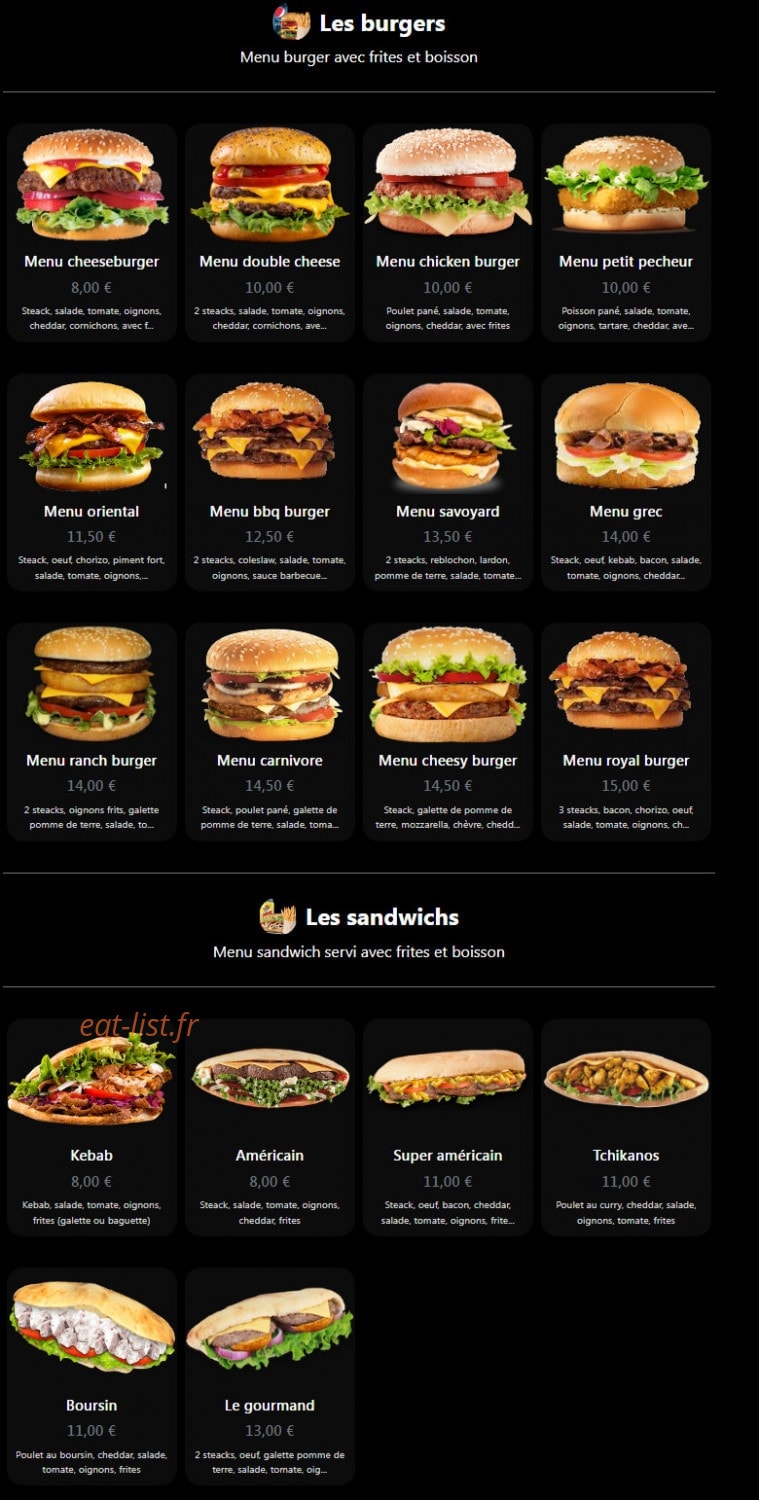 Mister tacos — carte page 3