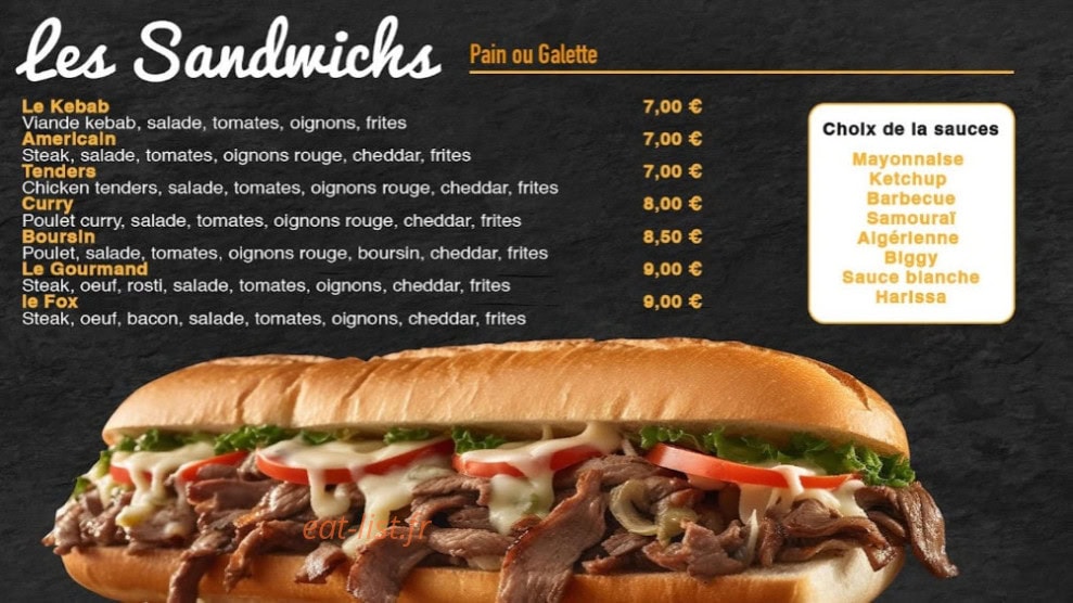 Mister Tacos — carte page 2