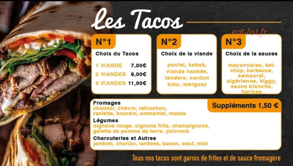 Mister Tacos — carte page 6