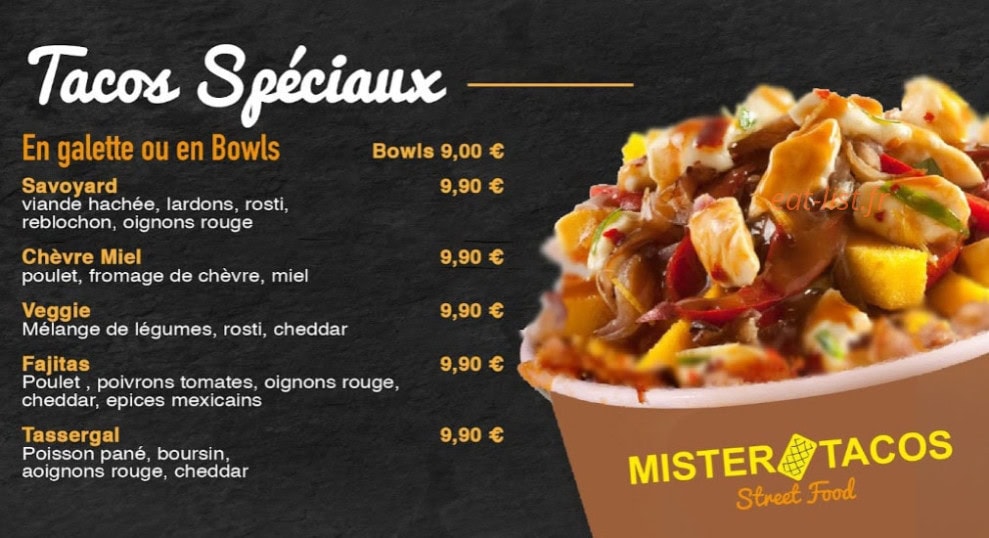 Mister Tacos — carte page 5