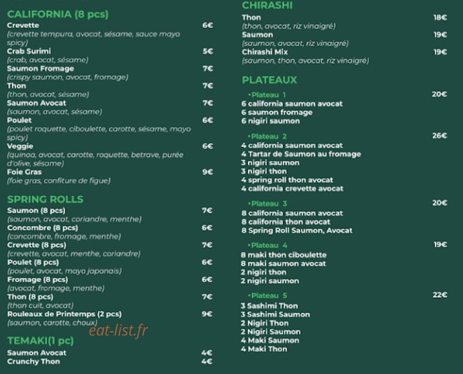 Mon Maki — carte page 3