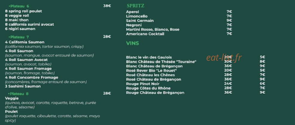 Mon Maki — carte page 4