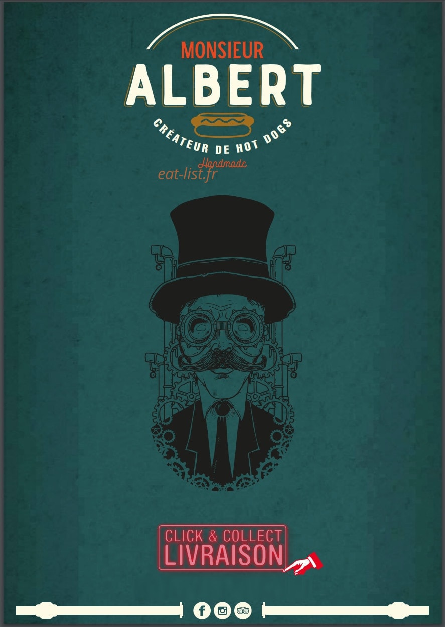 Monsieur Albert — carte page 1